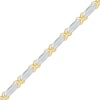 Thumbnail Image 2 of Diamond X-Link Bracelet 1 ct tw 10K Two-Tone Gold 7&quot;