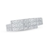 Thumbnail Image 1 of Diamond Flex Wrap Ring 1/5 ct tw Sterling Silver & Titanium