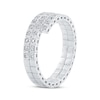 Thumbnail Image 2 of Diamond Flex Wrap Ring 1/5 ct tw Sterling Silver & Titanium