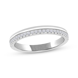 Now + Forever Diamond Two-Row Anniversary Ring 1/6 ct tw 10K White Gold