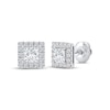 Thumbnail Image 1 of KAY Lab-Grown Diamonds Princess-Cut Stud Earrings 1 ct tw 14K White Gold (F/SI2)