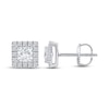 Thumbnail Image 3 of KAY Lab-Grown Diamonds Princess-Cut Stud Earrings 1 ct tw 14K White Gold (F/SI2)