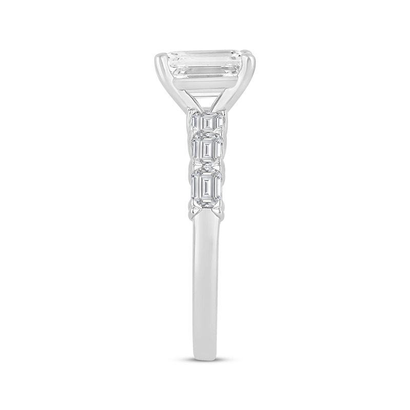 Main Image 2 of Now + Forever Lab-Grown Diamonds Emerald-Cut Engagement Ring 2-1/2 ct tw 14K White Gold