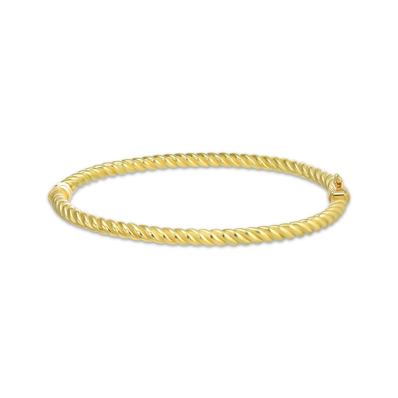 Main Image 1 of Reaura Diamond Twist Bangle Bracelet 14K Yellow Gold
