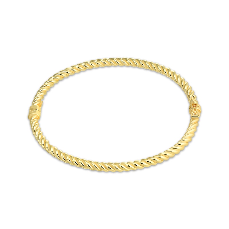 Main Image 2 of Reaura Diamond Twist Bangle Bracelet 14K Yellow Gold