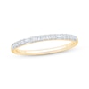 Thumbnail Image 1 of Now + Forever Baguette & Round-Cut Diamond Anniversary Ring 1/6 ct tw 10K Yellow Gold