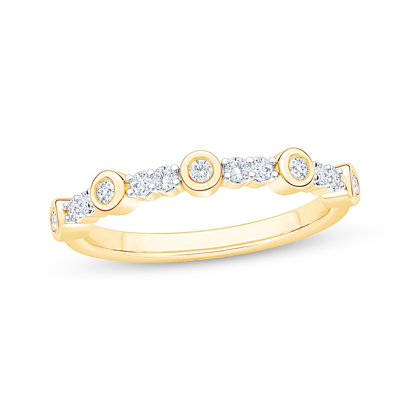 Main Image 1 of Now + Forever Diamond Anniversary Ring 1/4 ct tw 10K Yellow Gold