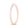 Thumbnail Image 2 of Now + Forever Baguette & Round-Cut Diamond Anniversary Ring 1/8 ct tw 10K Rose Gold