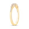 Thumbnail Image 2 of Now + Forever Baguette & Round-Cut Diamond Anniversary Ring 1/6 ct tw 10K Yellow Gold