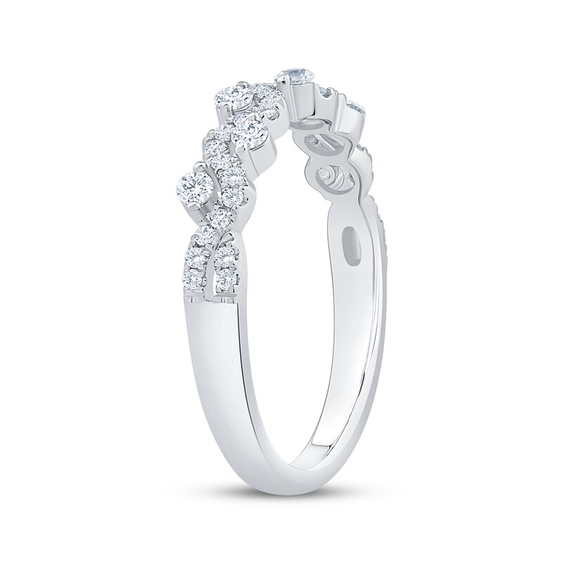 Main Image 2 of Now + Forever Diamond Twist Anniversary Ring 3/8 ct tw 14K White Gold