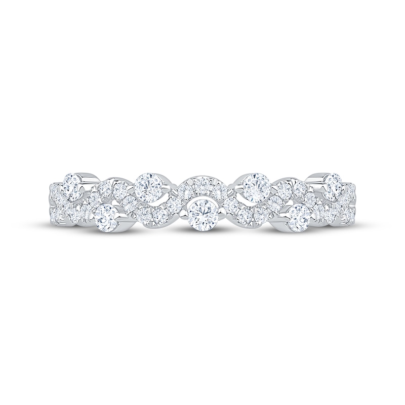 Main Image 3 of Now + Forever Diamond Twist Anniversary Ring 3/8 ct tw 14K White Gold