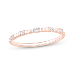 Now + Forever Diamond Five-Stone Anniversary Ring 1/10 ct tw 10K Rose Gold