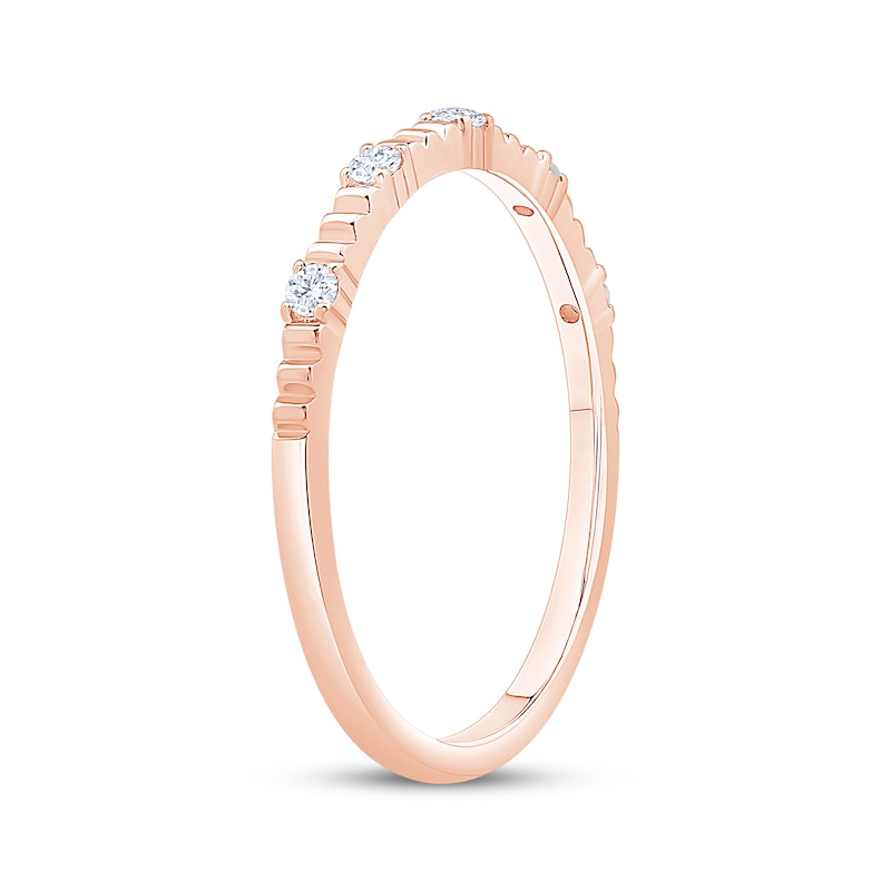 Main Image 2 of Now + Forever Diamond Five-Stone Anniversary Ring 1/10 ct tw 10K Rose Gold