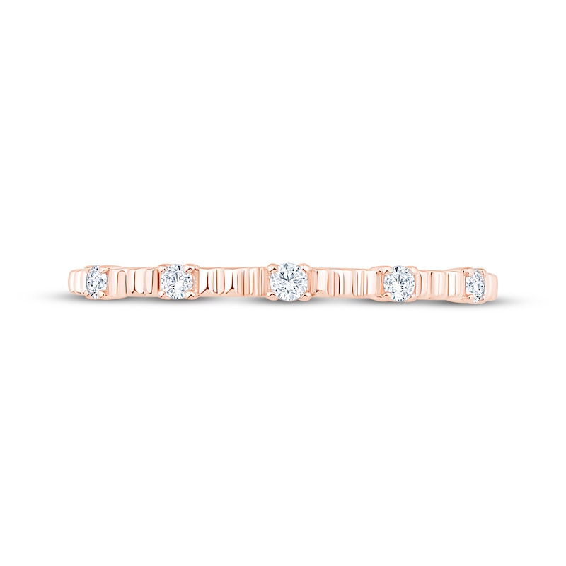 Main Image 3 of Now + Forever Diamond Five-Stone Anniversary Ring 1/10 ct tw 10K Rose Gold