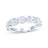 Thumbnail Image 0 of Lab-Created Diamonds by KAY Oval & Round-Cut Anniversary Ring 1 ct tw 14K White Gold
