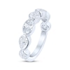 Thumbnail Image 1 of Lab-Created Diamonds by KAY Oval & Round-Cut Anniversary Ring 1 ct tw 14K White Gold