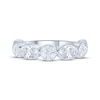 Thumbnail Image 2 of Lab-Created Diamonds by KAY Oval & Round-Cut Anniversary Ring 1 ct tw 14K White Gold