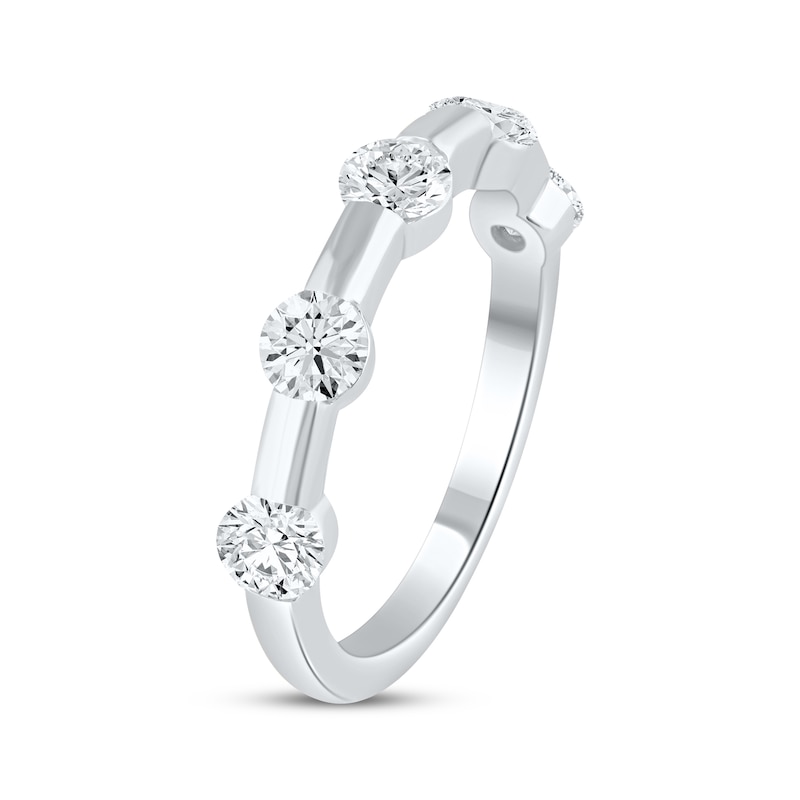 Main Image 2 of Now + Forever Lab-Grown Diamonds Anniversary Station Ring 1-1/4 ct tw 14K White Gold