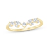 Thumbnail Image 1 of Now + Forever Marquise & Round-Cut Diamond Contour Ring 1/3 ct tw 14K Yellow Gold