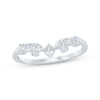 Thumbnail Image 1 of Now + Forever Marquise & Round-Cut Diamond Contour Ring 1/3 ct tw 14K White Gold