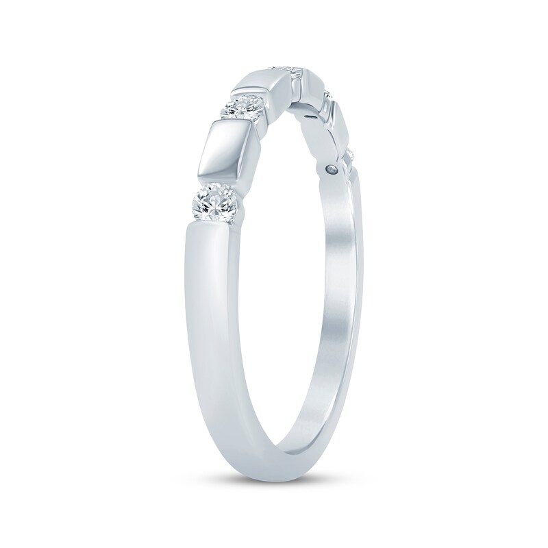 Main Image 2 of Now + Forever Diamond Five-Stone Anniversary Ring 1/6 ct tw 10K White Gold