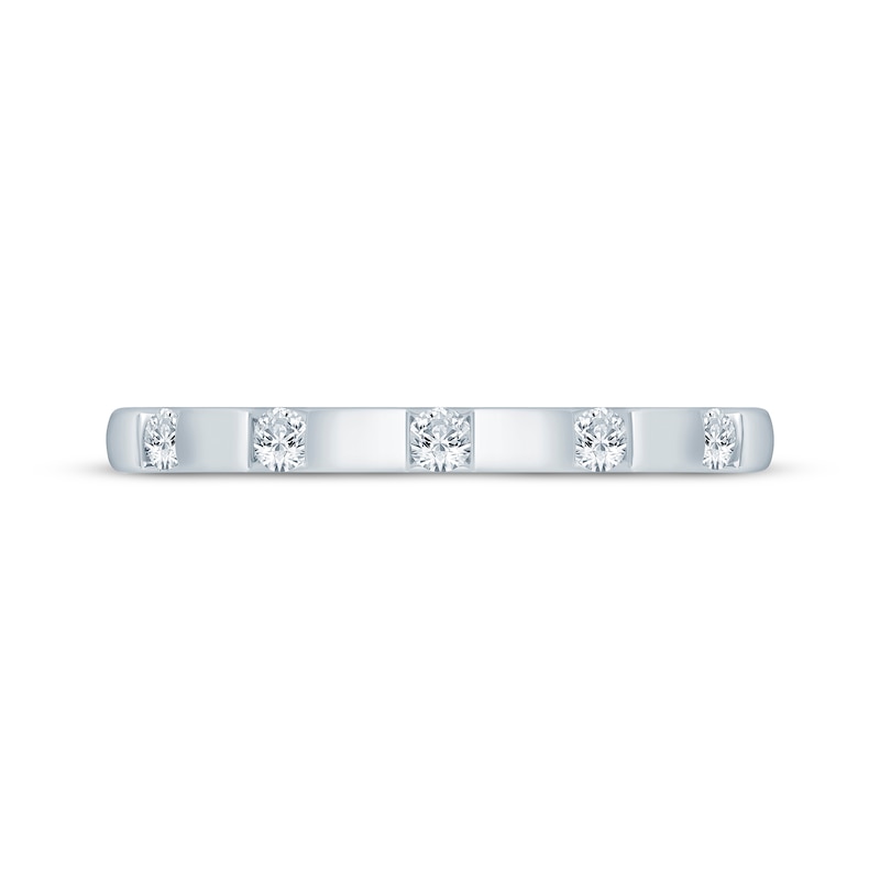 Main Image 3 of Now + Forever Diamond Five-Stone Anniversary Ring 1/6 ct tw 10K White Gold