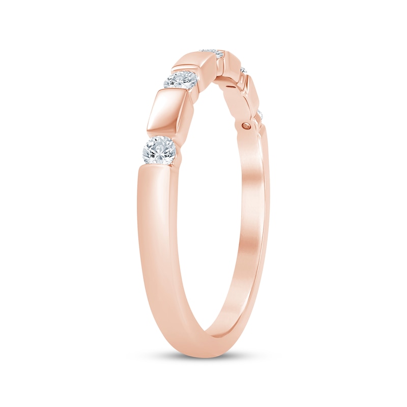 Main Image 2 of Now + Forever Diamond Five-Stone Anniversary Ring 1/6 ct tw 10K Rose Gold