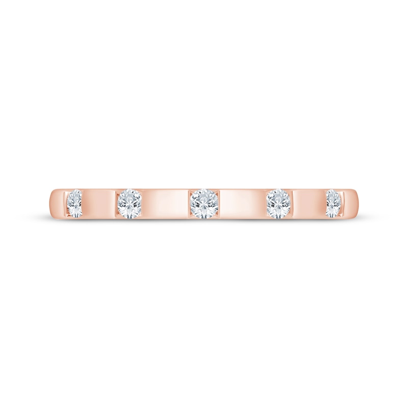 Main Image 3 of Now + Forever Diamond Five-Stone Anniversary Ring 1/6 ct tw 10K Rose Gold
