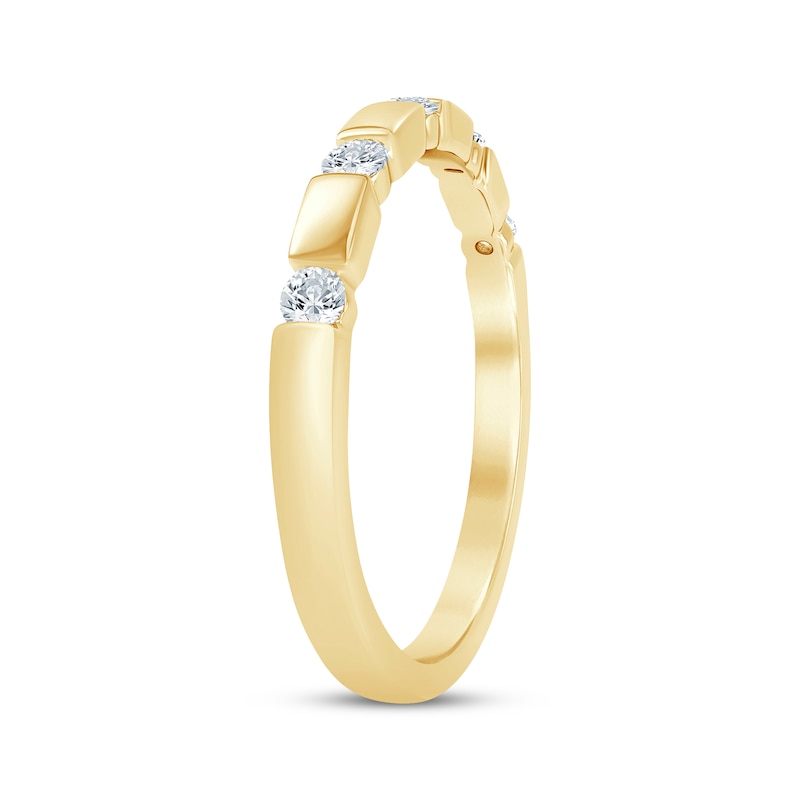 Main Image 2 of Now + Forever Diamond Five-Stone Anniversary Ring 1/6 ct tw 10K Yellow Gold