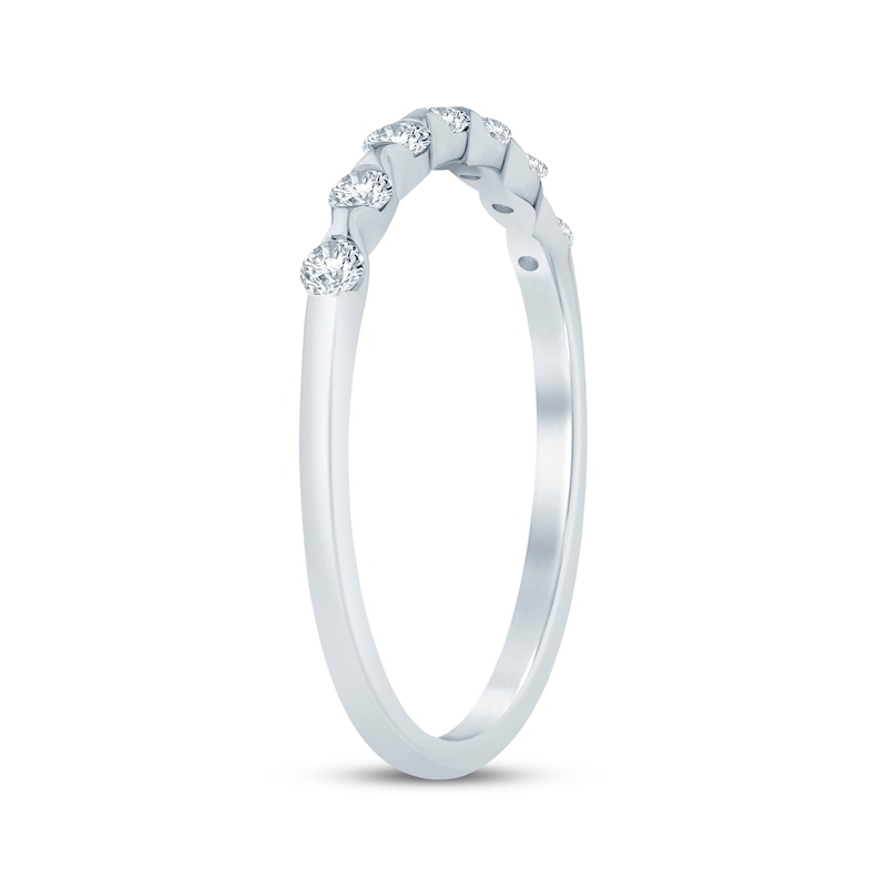 Main Image 2 of Now + Forever Diamond Sculpted Anniversary Ring 1/4 ct tw 10K White Gold