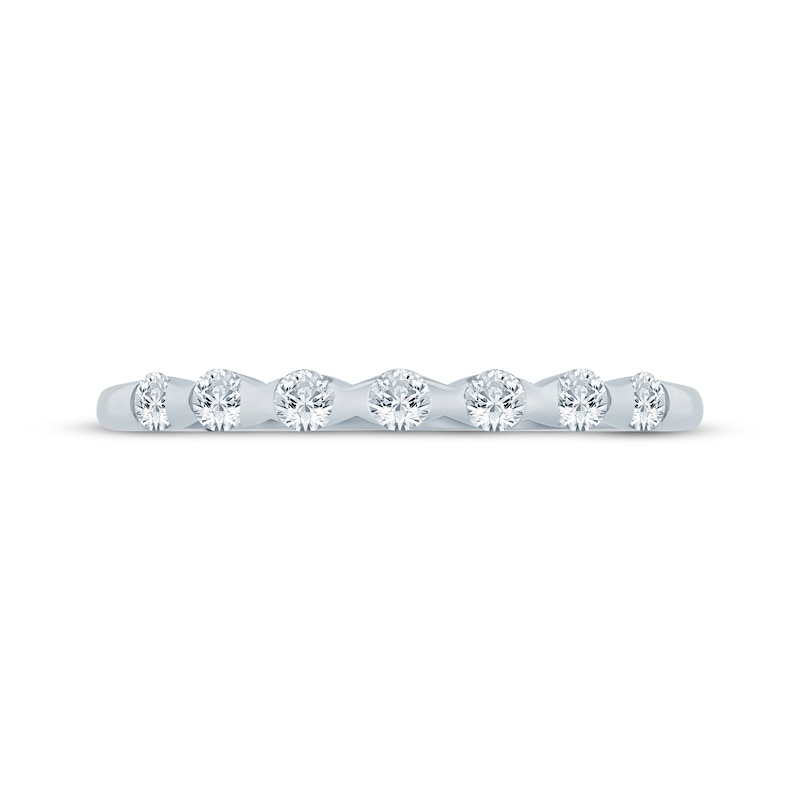 Main Image 3 of Now + Forever Diamond Sculpted Anniversary Ring 1/4 ct tw 10K White Gold