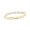 Thumbnail Image 1 of Now + Forever Diamond Sculpted Anniversary Ring 1/4 ct tw 10K Yellow Gold