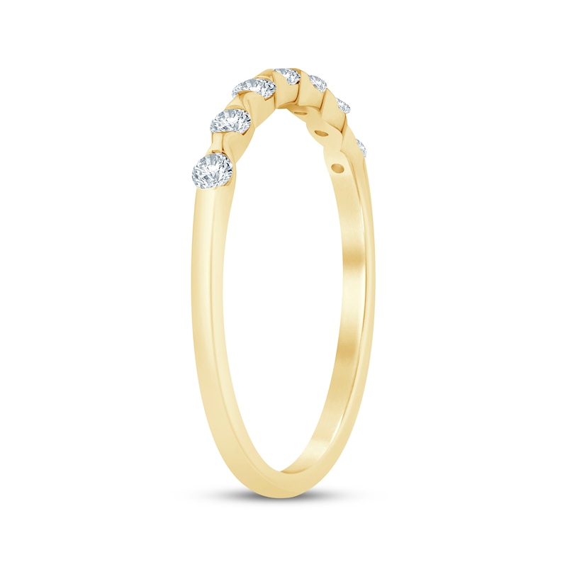 Main Image 2 of Now + Forever Diamond Sculpted Anniversary Ring 1/4 ct tw 10K Yellow Gold