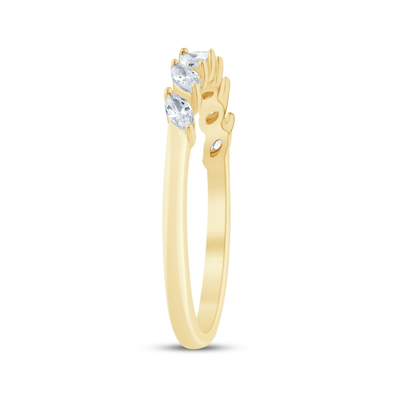 Main Image 2 of Now + Forever Marquise-Cut Diamond Anniversary Ring 1/4 ct tw 10K Yellow Gold