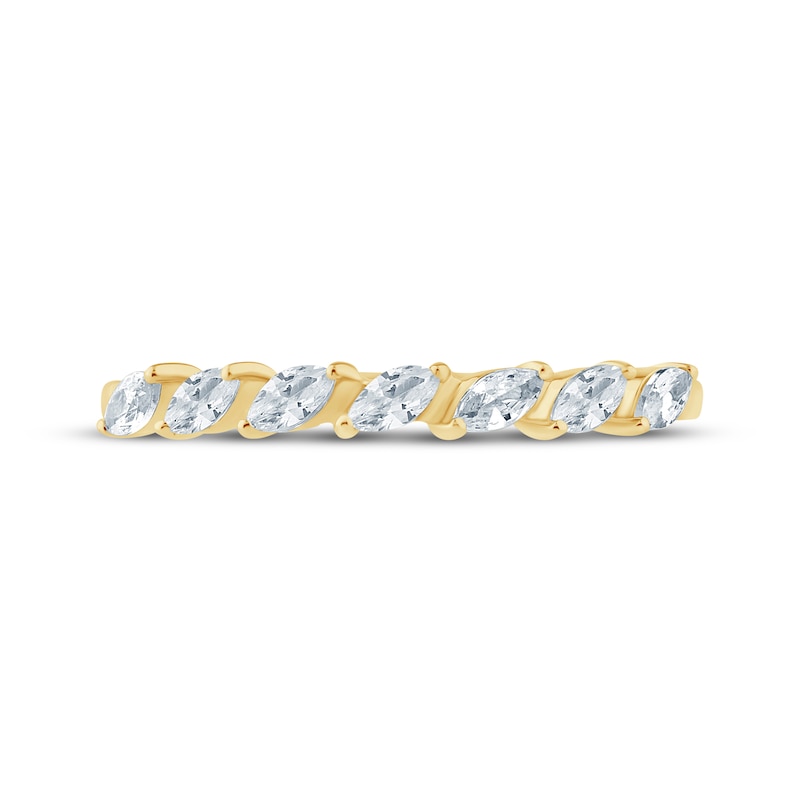 Main Image 3 of Now + Forever Marquise-Cut Diamond Anniversary Ring 1/4 ct tw 10K Yellow Gold