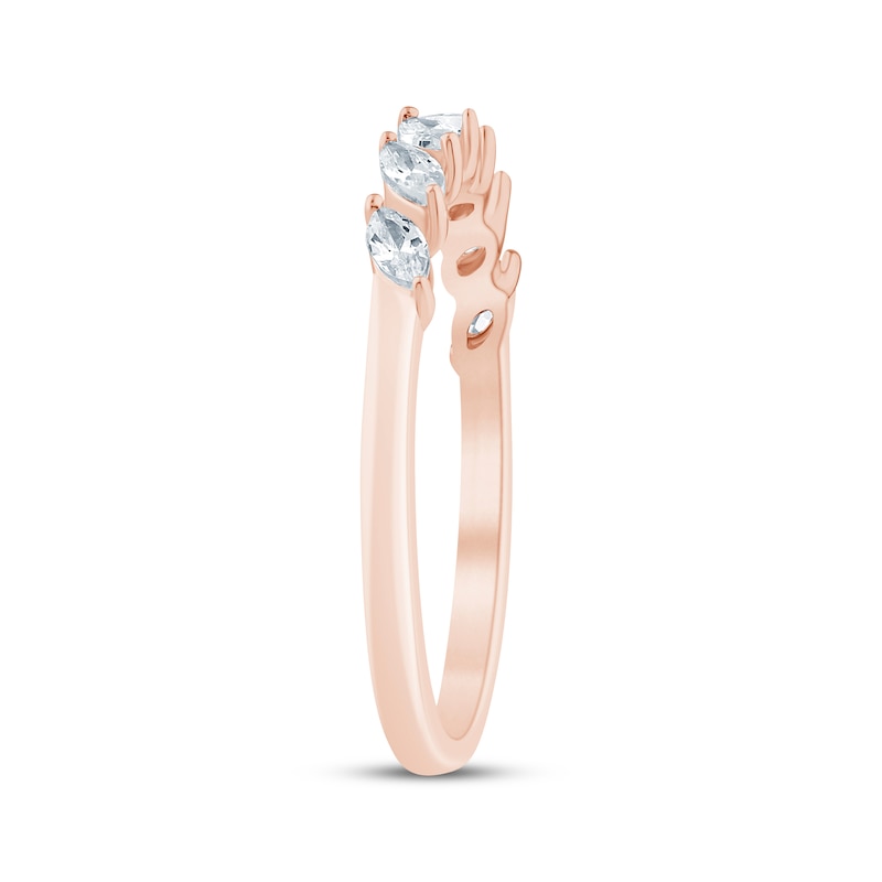 Main Image 2 of Now + Forever Marquise-Cut Diamond Anniversary Ring 1/4 ct tw 10K Rose Gold