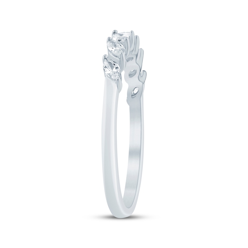 Main Image 2 of Now + Forever Marquise-Cut Diamond Anniversary Ring 1/4 ct tw 10K White Gold
