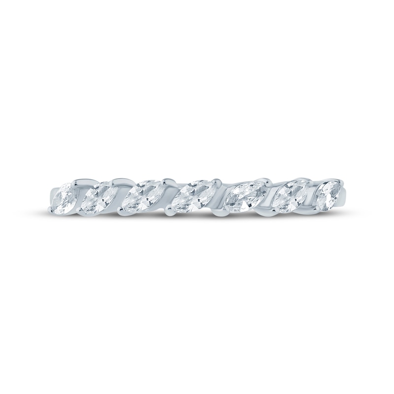 Main Image 3 of Now + Forever Marquise-Cut Diamond Anniversary Ring 1/4 ct tw 10K White Gold