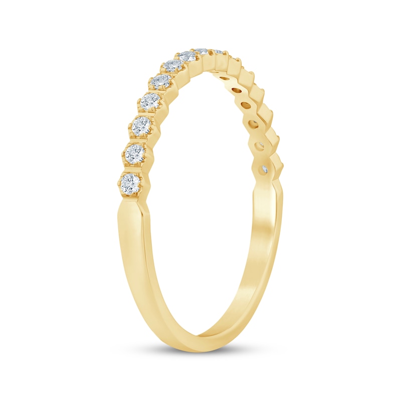 Main Image 2 of Now + Forever Diamond Hexagon Frames Anniversary Ring 1/6 ct tw 10K Yellow Gold