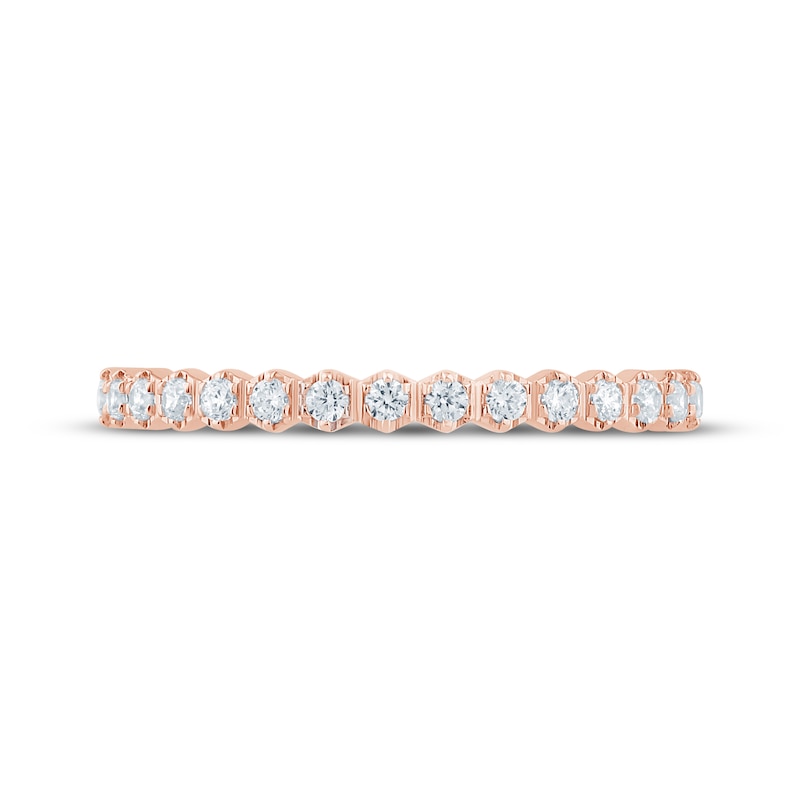 Main Image 3 of Now + Forever Diamond Hexagon Frames Anniversary Ring 1/6 ct tw 10K Rose Gold