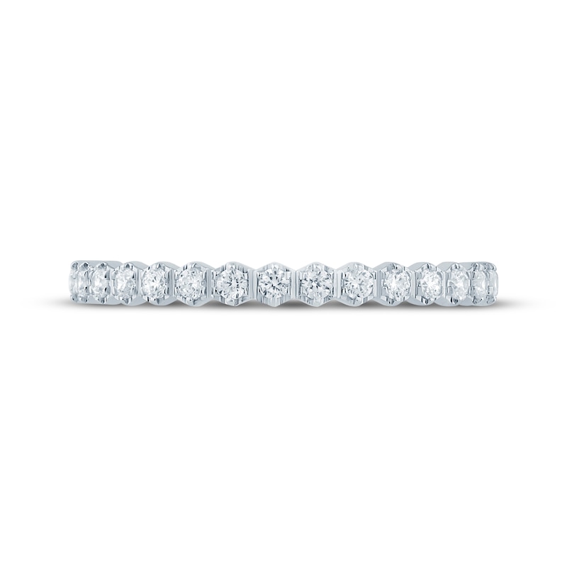 Main Image 3 of Now + Forever Diamond Hexagon Frames Anniversary Ring 1/6 ct tw 10K White Gold