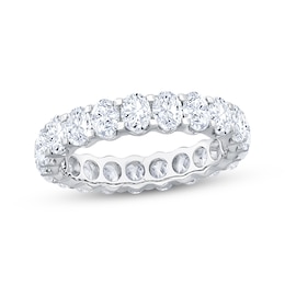Now + Forever Oval-Cut Diamond Eternity Ring 3 ct tw 14K White Gold