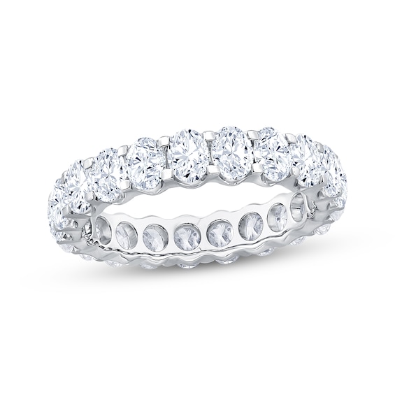 Now + Forever Oval-Cut Diamond Eternity Ring 3 ct tw 14K White Gold