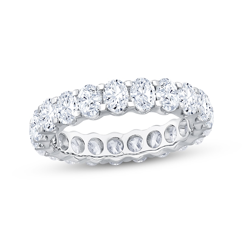 Main Image 1 of Now + Forever Oval-Cut Diamond Eternity Ring 3 ct tw 14K White Gold