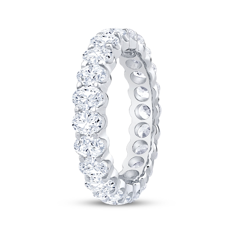 Main Image 2 of Now + Forever Oval-Cut Diamond Eternity Ring 3 ct tw 14K White Gold