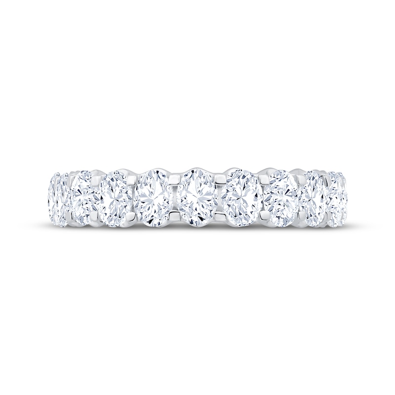 Main Image 3 of Now + Forever Oval-Cut Diamond Eternity Ring 3 ct tw 14K White Gold