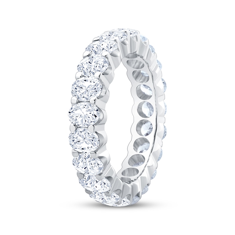 Main Image 2 of Now + Forever Oval-Cut Diamond Eternity Ring 4 ct tw 14K White Gold