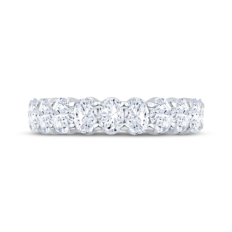 Main Image 3 of Now + Forever Oval-Cut Diamond Eternity Ring 4 ct tw 14K White Gold