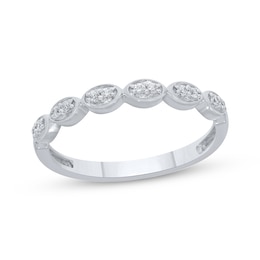 Now + Forever Diamond Anniversary Ring 1/10 ct tw 10K White Gold