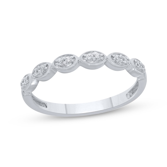Now + Forever Diamond Anniversary Ring 1/10 ct tw 10K White Gold